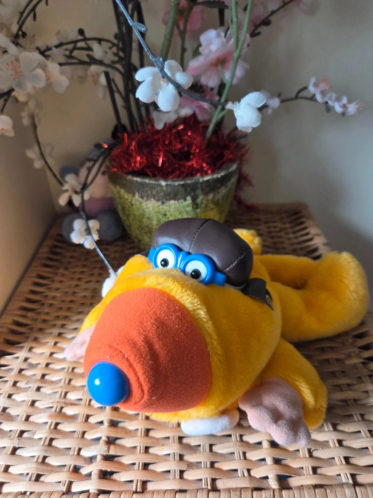 💜Marionnette en peluche avion